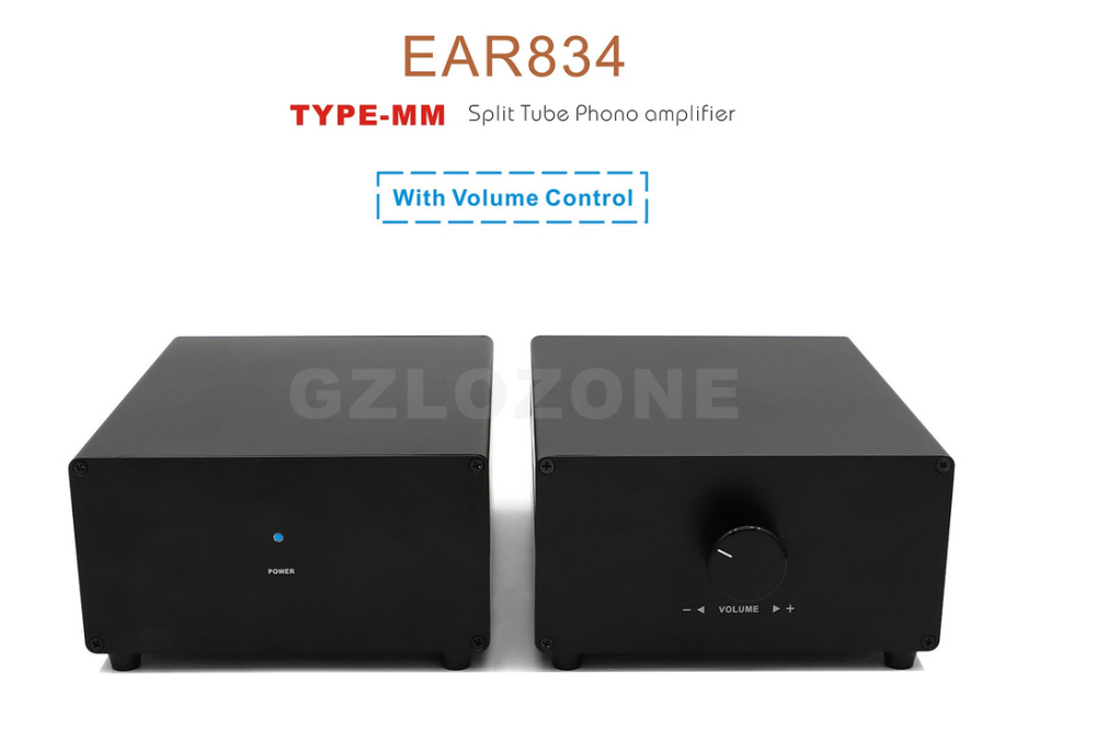 HIFI Split Type-MM ECC83 Tube Phono amplifier Base On EAR834 With Volume control