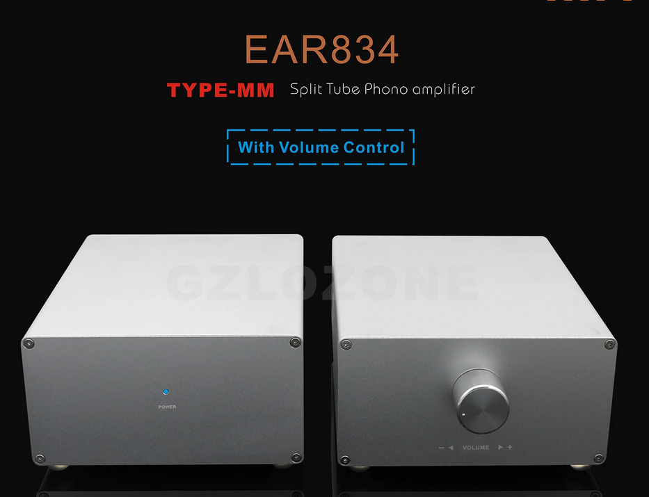 HIFI Split Type-MM ECC83 Tube Phono amplifier Base On EAR834 With Volume control