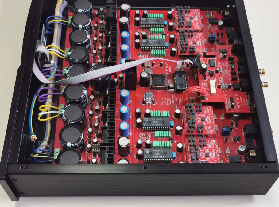 35W*2 TDA1541 Parallel True Balanced Audio Decoder Fiber, AES/EUB/RCA/BNC/External I2S Input. 44.1KHZ-192KHZ/24Bit