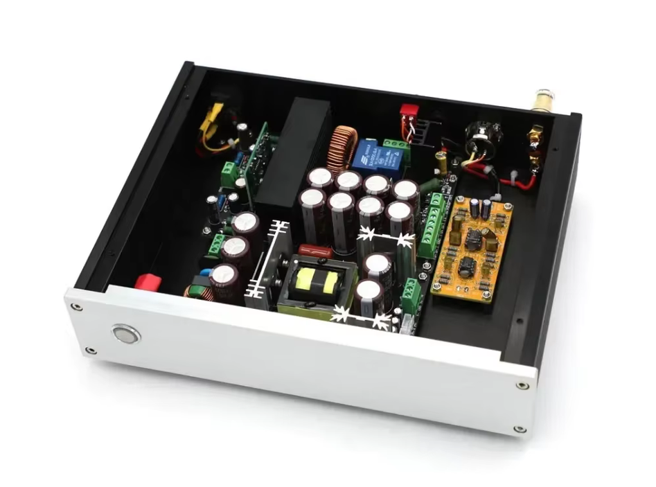 NEW finished One Pair 1000W Mono Block IRS2092 +IRFB4227 Class D Power Amplifier High Power Amp Support Balanced Input And Unbalanced Input