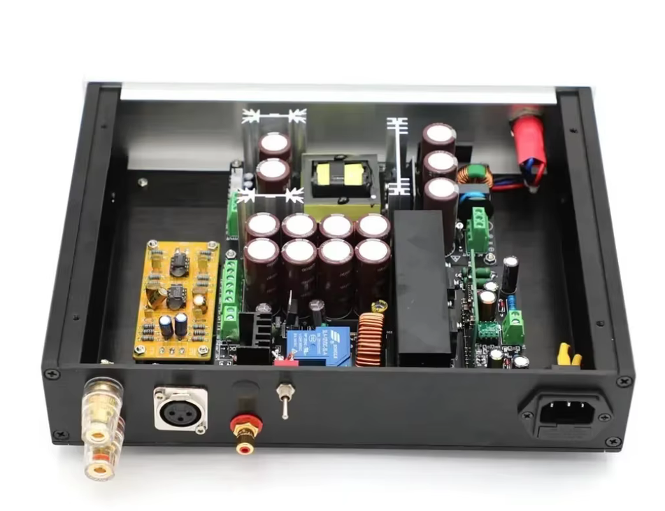NEW finished One Pair 1000W Mono Block IRS2092 +IRFB4227 Class D Power Amplifier High Power Amp Support Balanced Input And Unbalanced Input