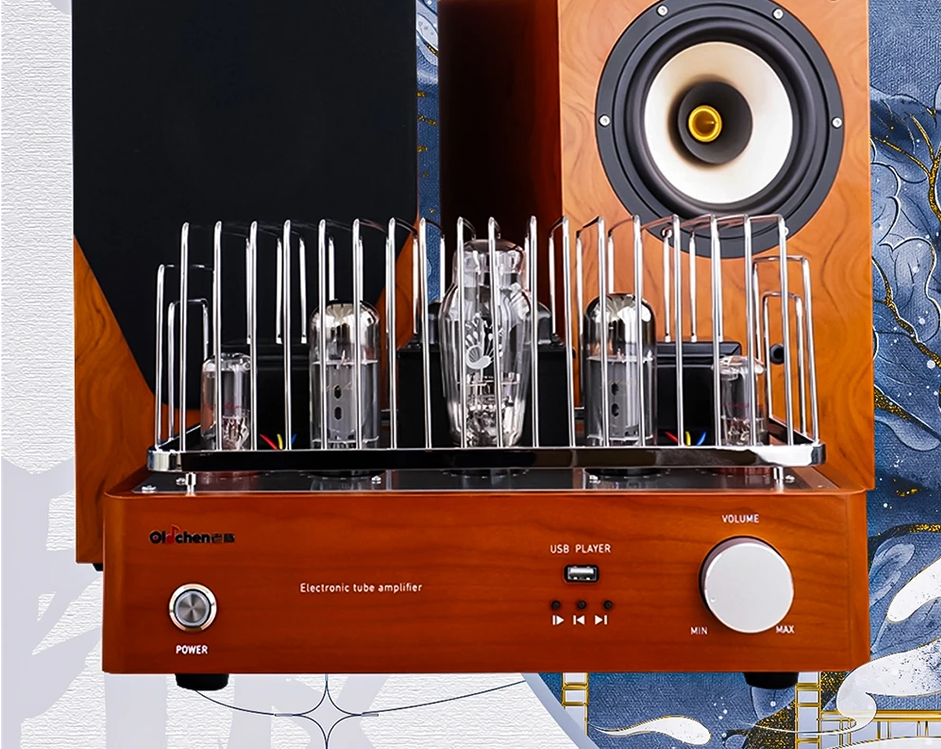 New finished Oldchen 6CA7 EL34 single-ended Class A vacuum tube amplifier HiFi audiophile audio, Bluetooth tube amplifier