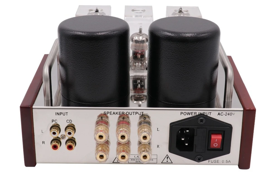 Single End Class A EL84 6P14 12AX7 Stereo Vacuum Tube Amplifier Vintage Audio DIY Sound Improve Integrated Tube AMP 3.6Wx2