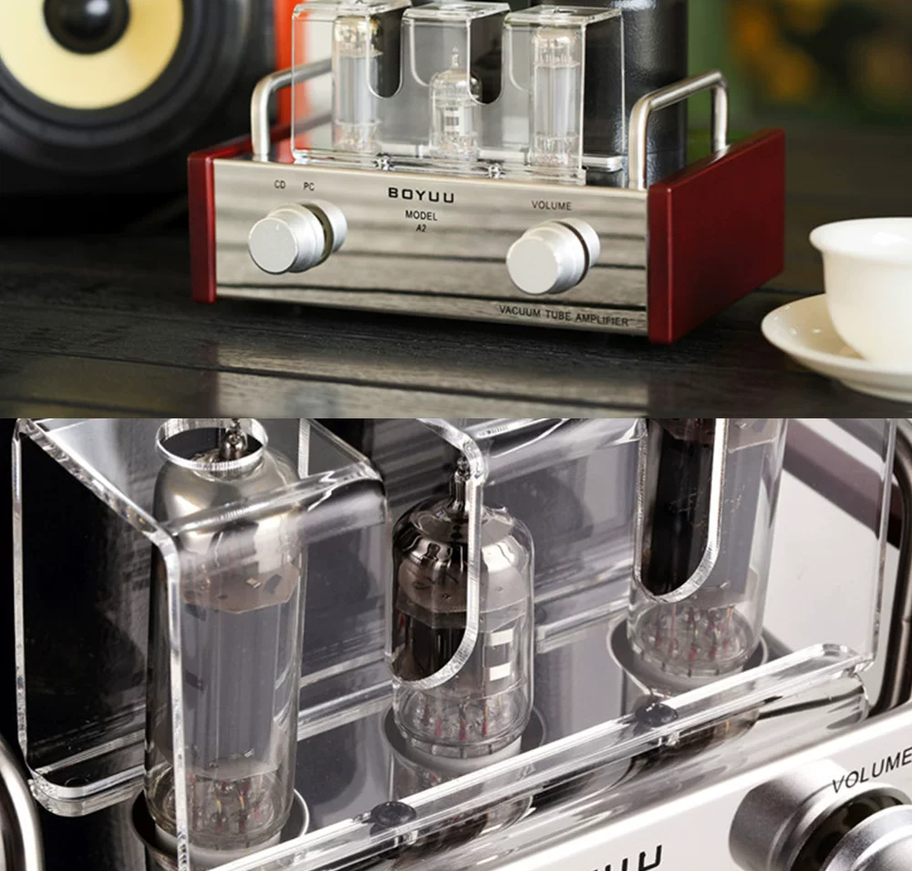 Single End Class A EL84 6P14 12AX7 Stereo Vacuum Tube Amplifier Vintage Audio DIY Sound Improve Integrated Tube AMP 3.6Wx2