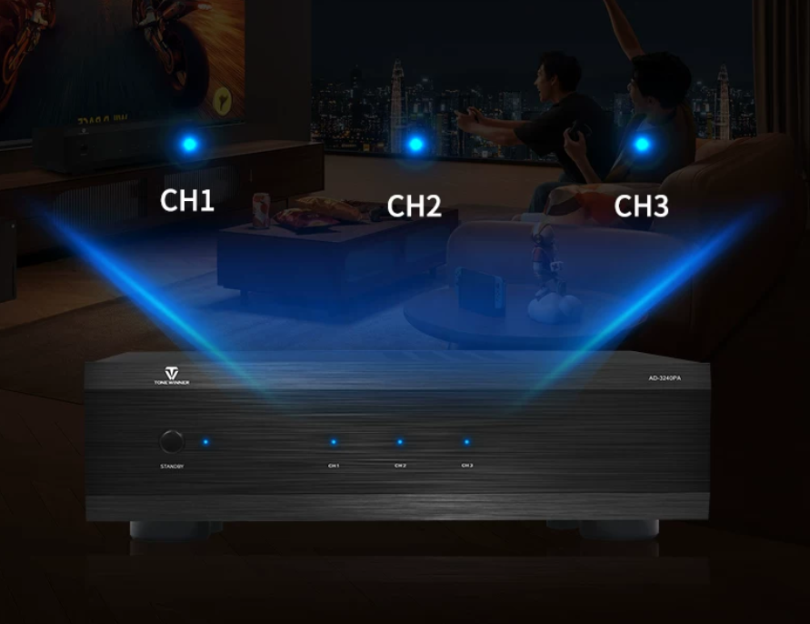 New Arrival Winner AD-3240PA 3 Chan nels Home Power Amplifier AV Power Amplifiers 250W8Ω 400W@4Ω