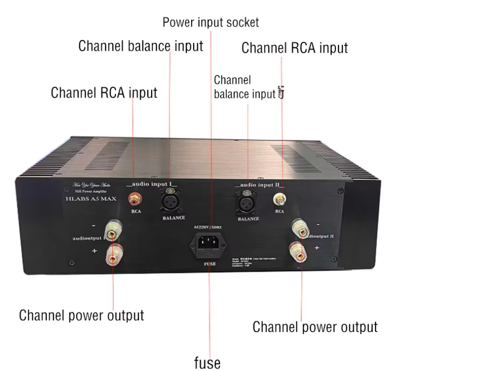 A5 MAX Gold Sealed Field Tube Balanced Pure Class A Amplifier Reference US PASSA5 Circuit 50W+50W Home Amplifier Audio
