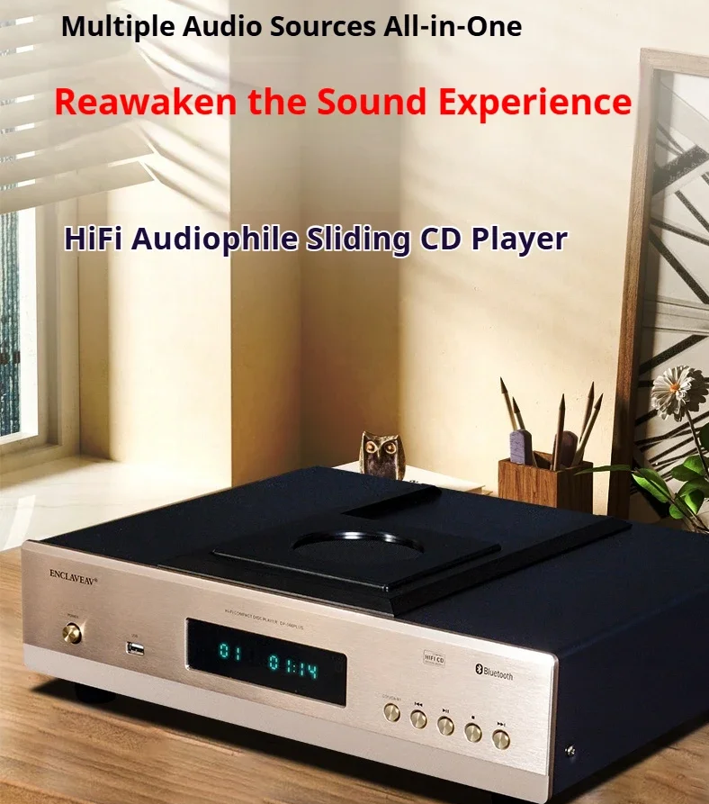 DP560Plus HIFI audiophile CD player record player 9038 decoding 5.0 Bluetooth lossless USB balanced output with remote control