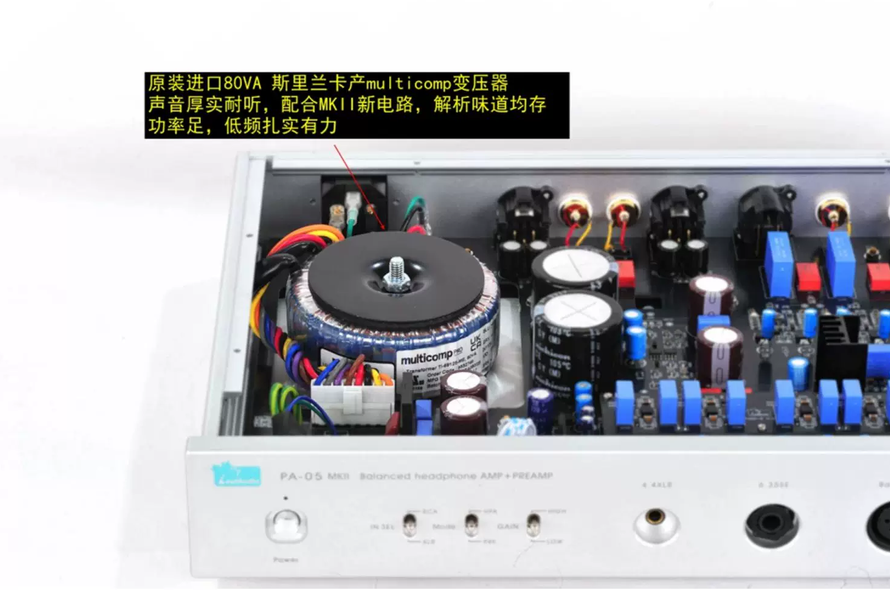 Leafaudio PA-05 MK2 Fully Balanced  Hifi Music Headphones Amplifier 35W * 2 AMP Pre-amp HD800, Arya, HE6SE nan7 Tablet Headphones
