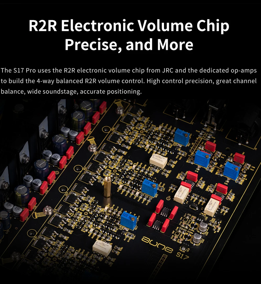 AUNE S17Pro R2R  High Power HiRes AUDIO Generation Fully discrete Class A preamplifier  headphone amplifier