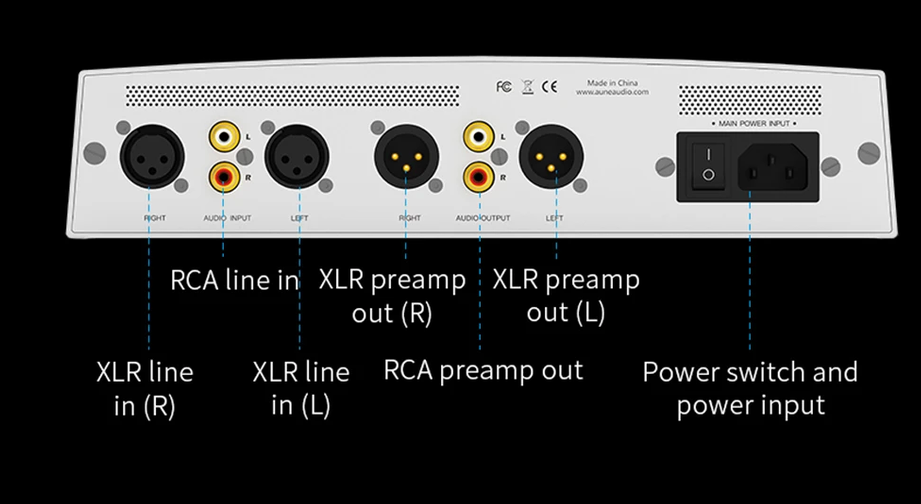 AUNE S17Pro R2R  High Power HiRes AUDIO Generation Fully discrete Class A preamplifier  headphone amplifier