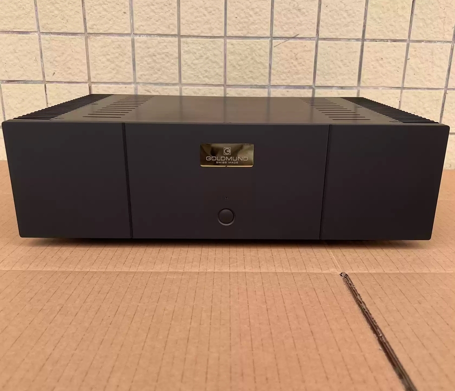 Black 1969 Goldmund class A HIFI DIY full aluminum amplifier chassis