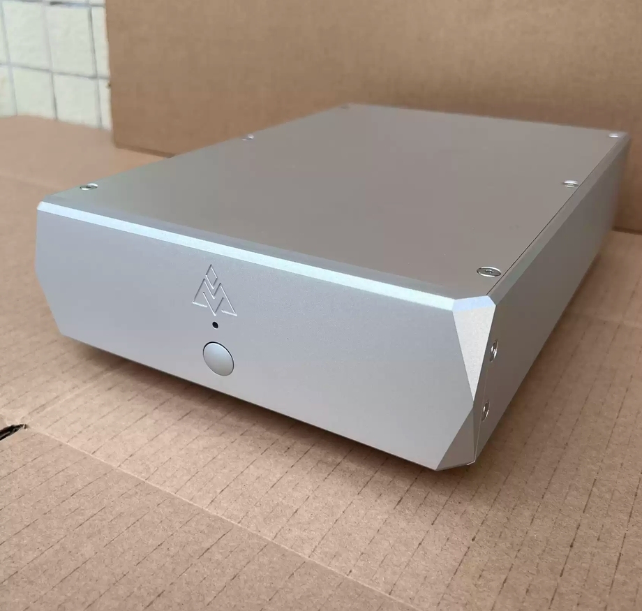 Silver Clock circuit linear power supply chassis digital broadcast decoding case HIFI DIY amplifier box 220*70*310mm
