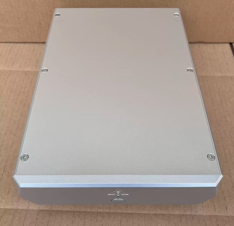 Silver Clock circuit linear power supply chassis digital broadcast decoding case HIFI DIY amplifier box 220*70*310mm