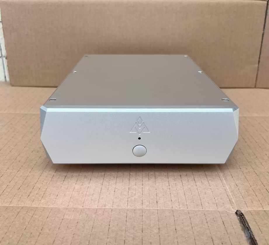 Silver Clock circuit linear power supply chassis digital broadcast decoding case HIFI DIY amplifier box 220*70*310mm