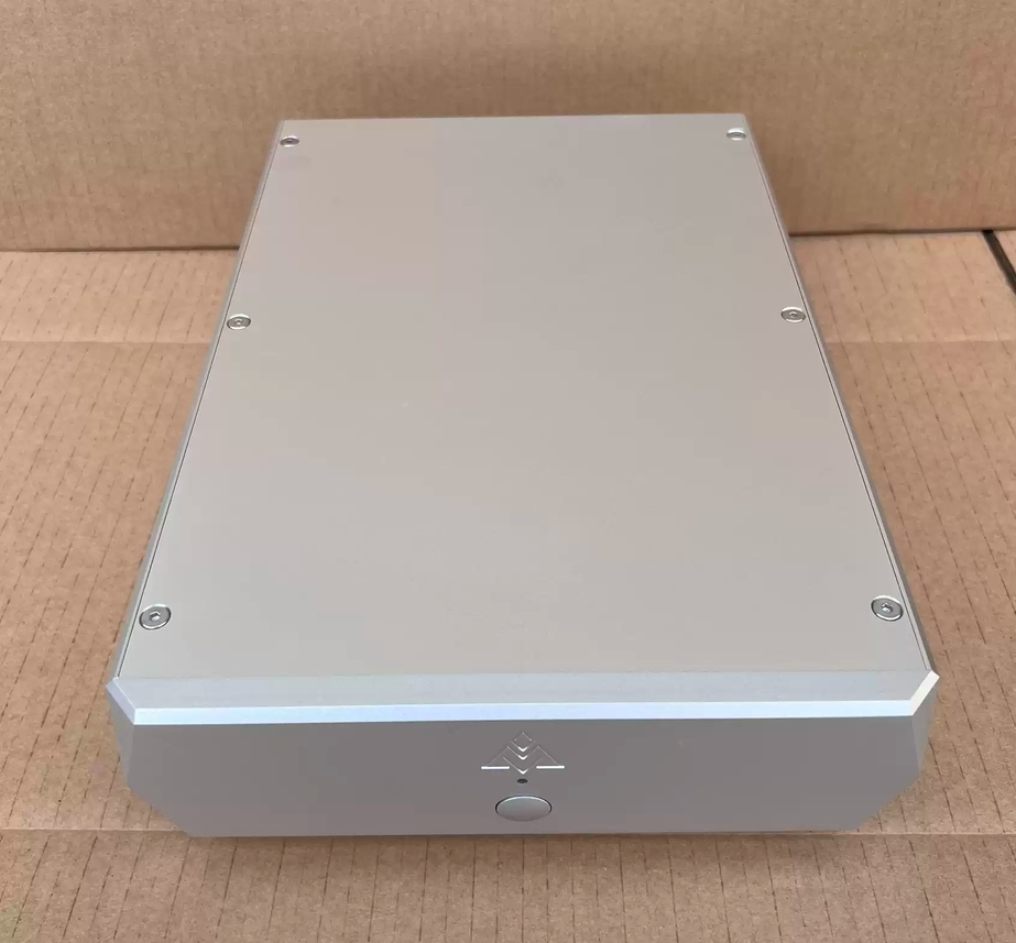 Silver Clock circuit linear power supply chassis digital broadcast decoding case HIFI DIY amplifier box 220*70*310mm