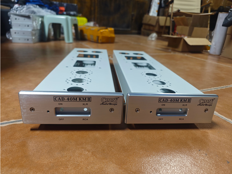 1 pair CARY amplifier DIY chassis KT88/KT66/EL34 push-pull tube amplifier install empty Enclosure  silver black for choose