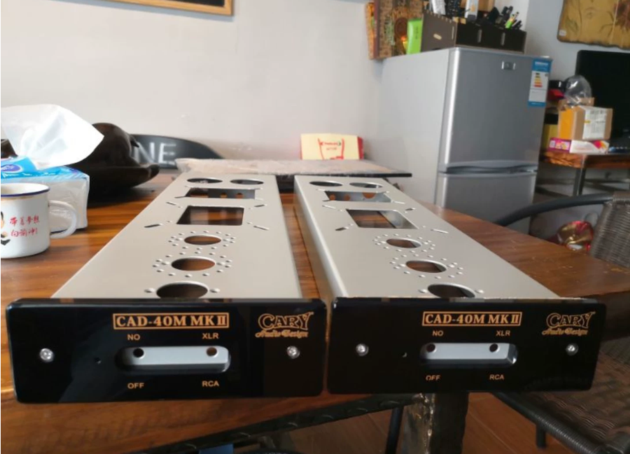 1 pair CARY amplifier DIY chassis KT88/KT66/EL34 push-pull tube amplifier install empty Enclosure  silver black for choose