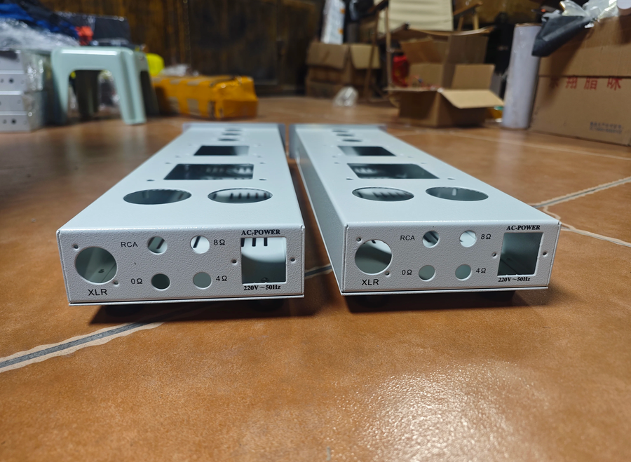 1 pair CARY amplifier DIY chassis KT88/KT66/EL34 push-pull tube amplifier install empty Enclosure  silver black for choose