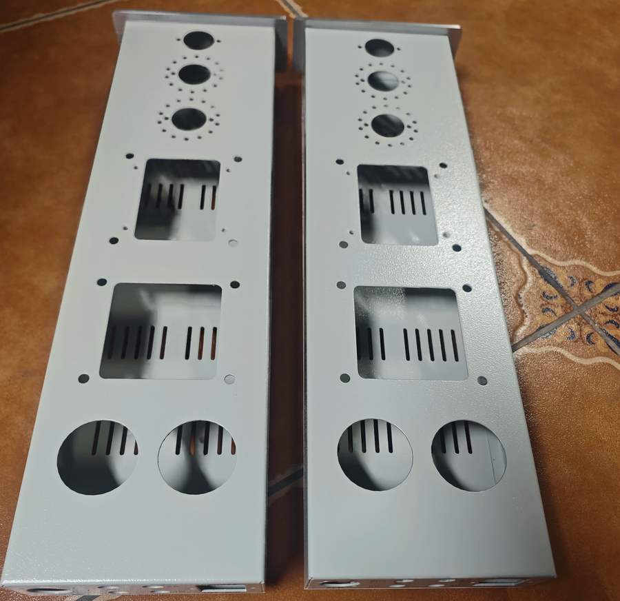 1 pair CARY amplifier DIY chassis KT88/KT66/EL34 push-pull tube amplifier install empty Enclosure  silver black for choose