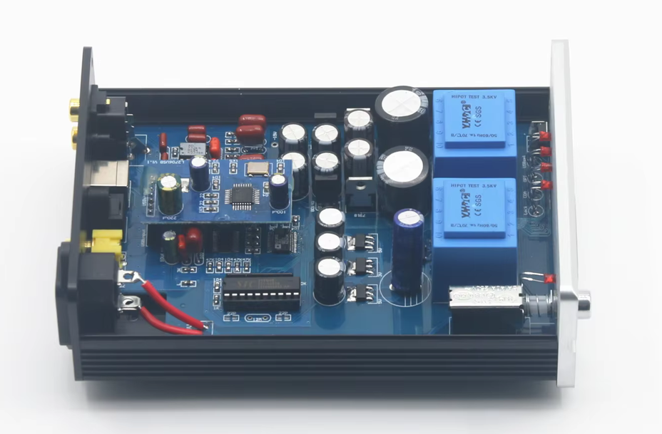 HiFi Stereo 24 Bit 192 kHz AD1852 Audio Decoder DAC With PCM2706 USB Fiber Coaxial
