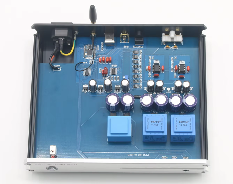 New Design 8X TDA1387 Audio DAC HiFi Coaxial Fiber USB Bluetooth R2R NOS Decoder