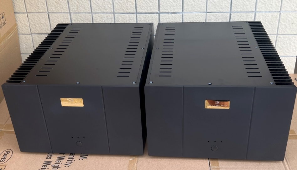 Goldmund Mono Class A amplifier chassis black HIFI DIY Audio Split Amp Case power supply box