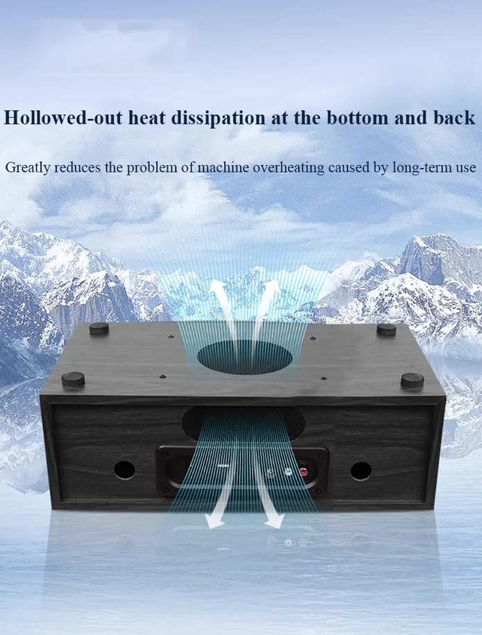 All-in-one HIFI Desktop CD Player with Built-in Speakers Bluetooth 5.1 FM Radio Multifunctional Home CD Player EQ Adjustment AC110V-AC240V