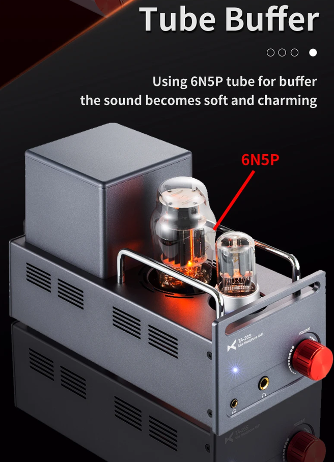XDUOO TA-26S 6N5P 6N8P High Performance Tube Headphone Amplifier Line Out TA-26 Pre Amplifier