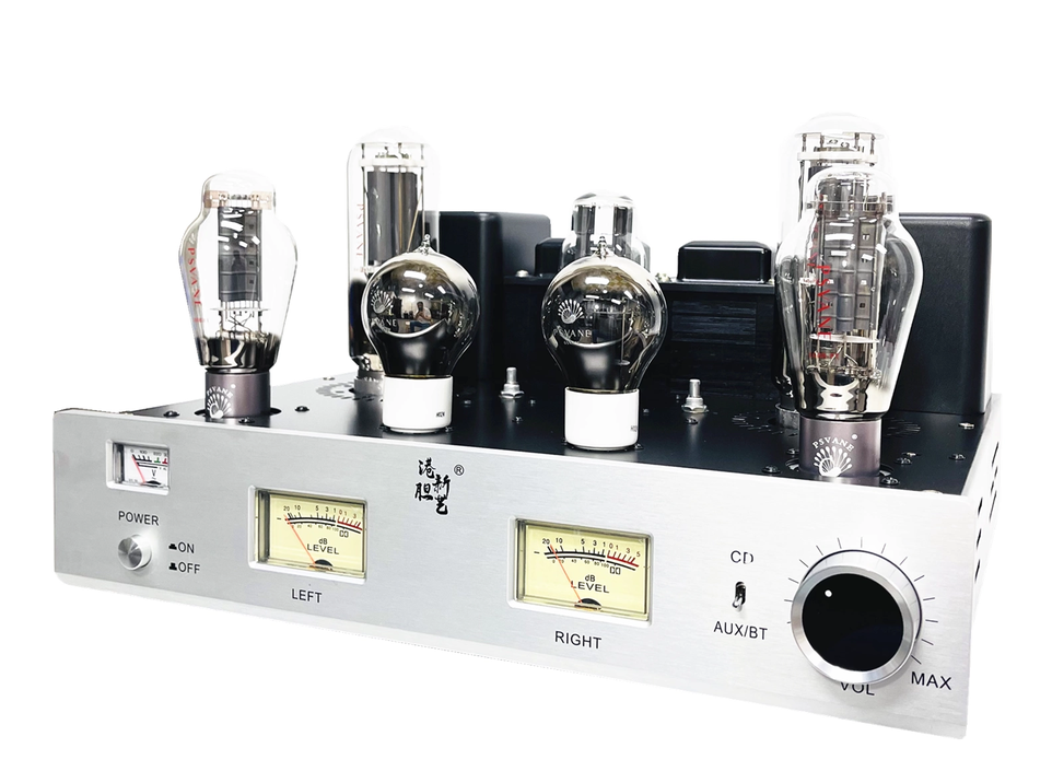 300B Push 845 Bluetooth high power class A HIFI  tube amplifier 6SN7 300B 845 5∪4G tube amp Built in decoding 28W*2