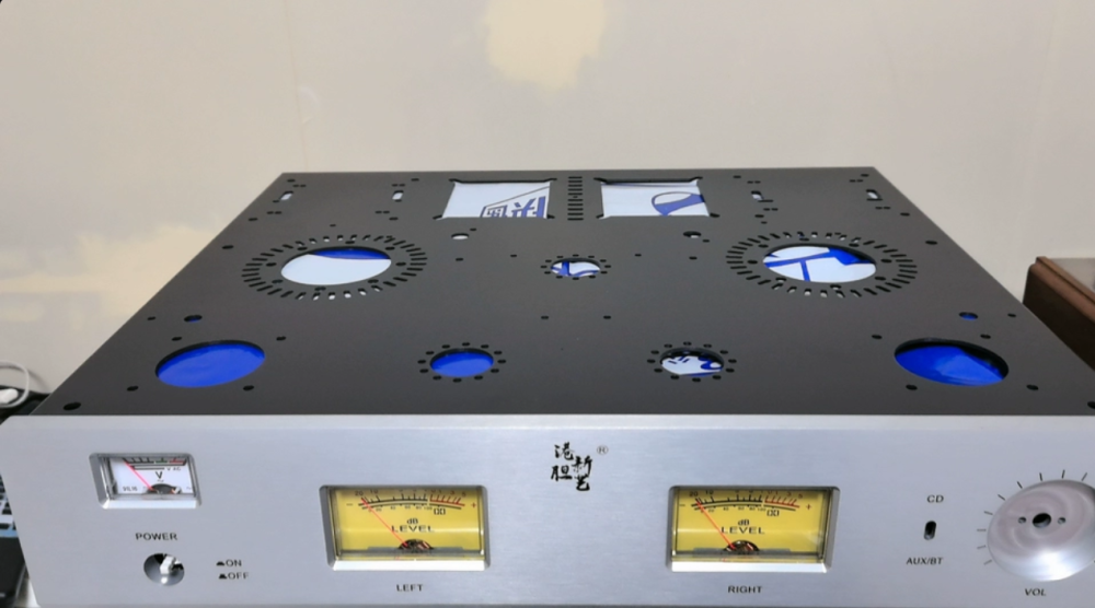 300B Push 845 Bluetooth high power class A HIFI  tube amplifier 6SN7 300B 845 5∪4G tube amp Built in decoding 28W*2