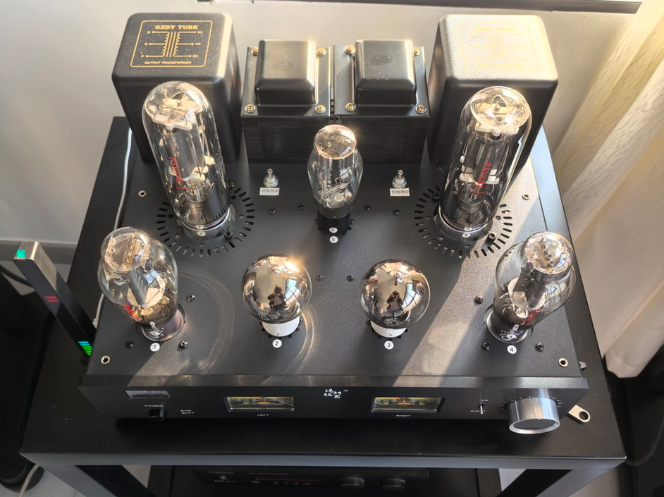 300B Push 845 Bluetooth high power class A HIFI  tube amplifier 6SN7 300B 845 5∪4G tube amp Built in decoding 28W*2
