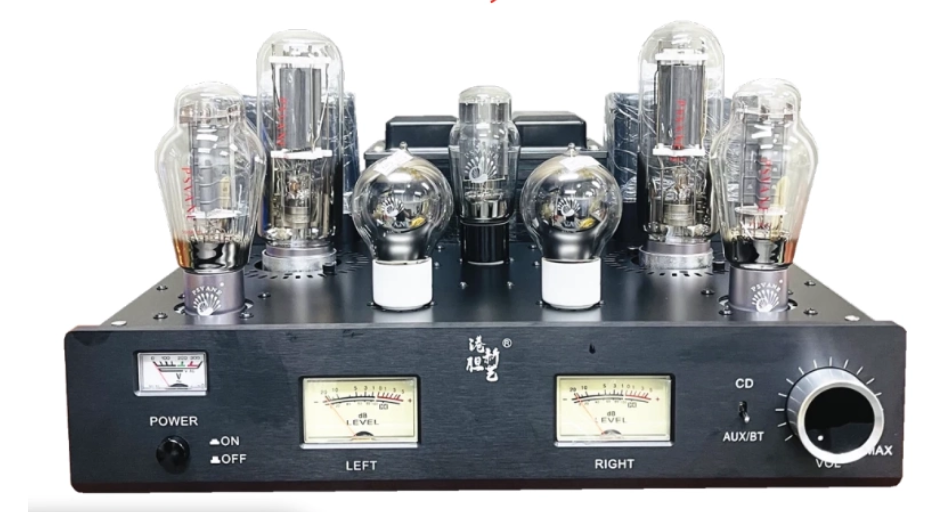 300B Push 845 Bluetooth high power class A HIFI  tube amplifier 6SN7 300B 845 5∪4G tube amp Built in decoding 28W*2