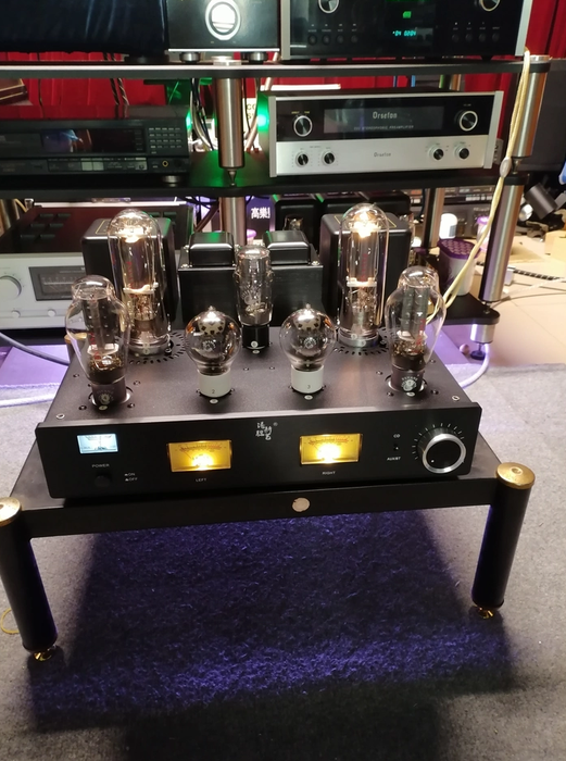 300B Push 845 Bluetooth high power class A HIFI  tube amplifier 6SN7 300B 845 5∪4G tube amp Built in decoding 28W*2