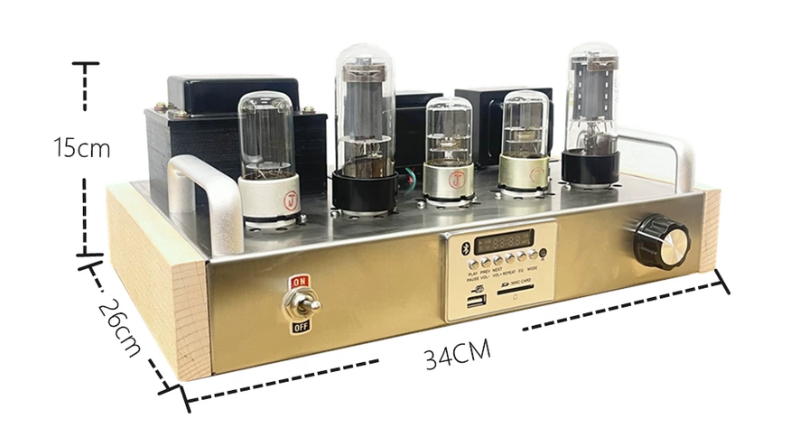 NEW hand made 6p3p  hifi Electron Tube  Power Amplifier Kit Finished Bluetooth Single-ended Class A tube amp