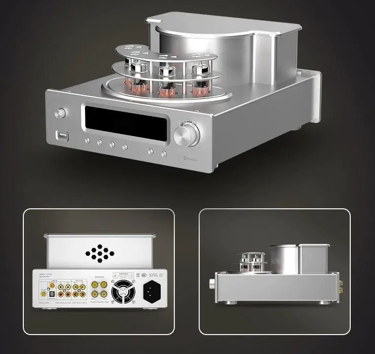 DVR-102 hifi  ECC83 ECC82 Bluetooth tube amplifier combined power amplifier Support fiber coaxial usb input
