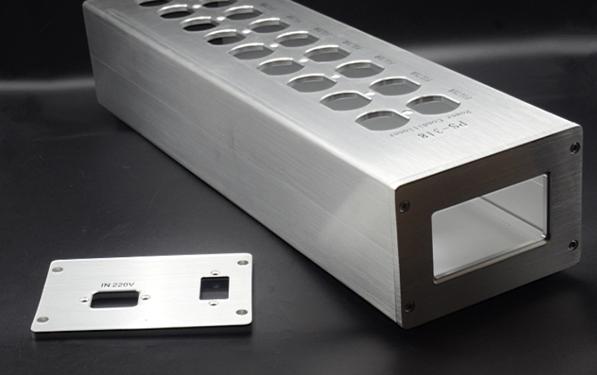 18 bits COW KING aluminum US socket shell empty chassis American standard socket shell audio socket with meter