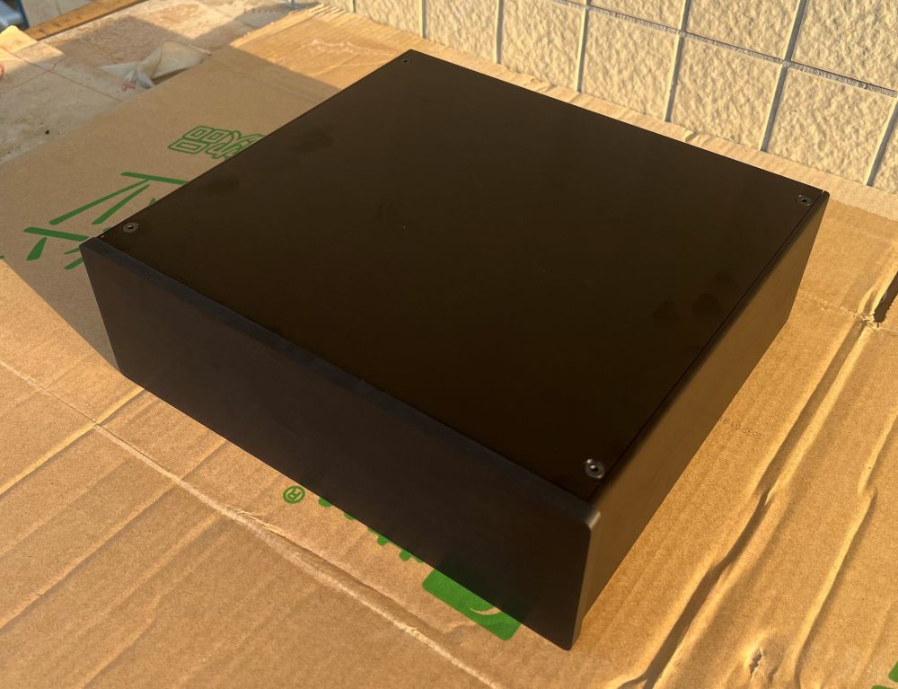 Black full aluminum HIFI DIY amplifier chassis preamp case tube amp box