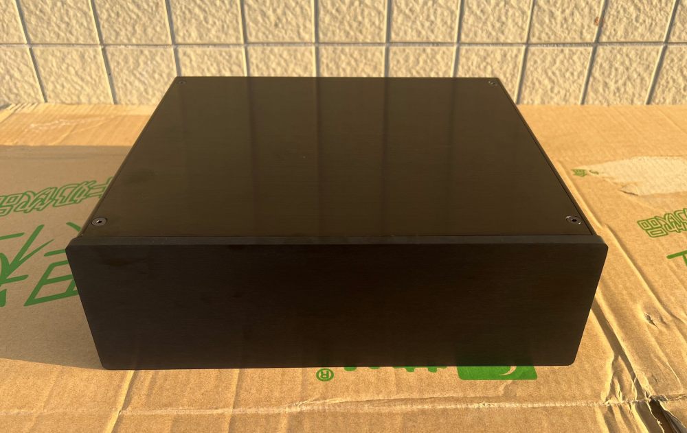 Black full aluminum HIFI DIY amplifier chassis preamp case tube amp box
