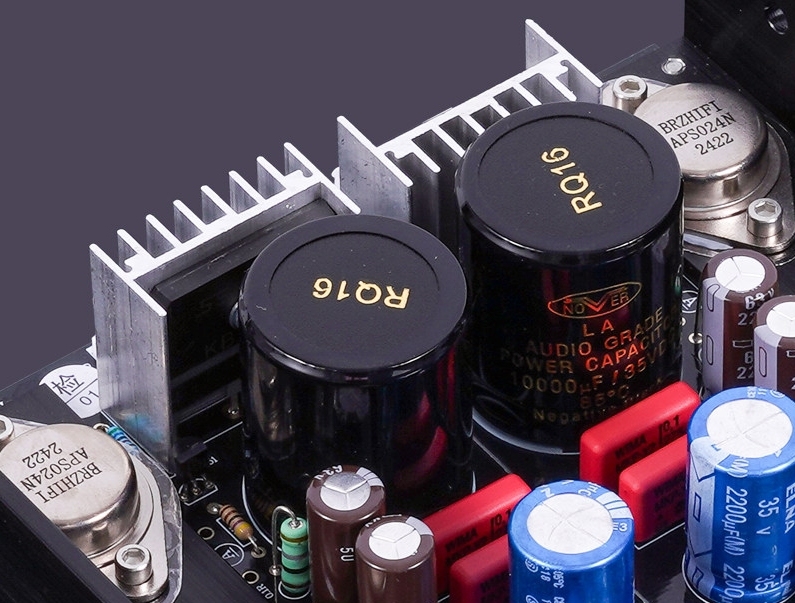 HD1969 Single-ended Class A HIFI DIY 10W+10W stereo amplifier board with Thermal conductivity angle aluminum