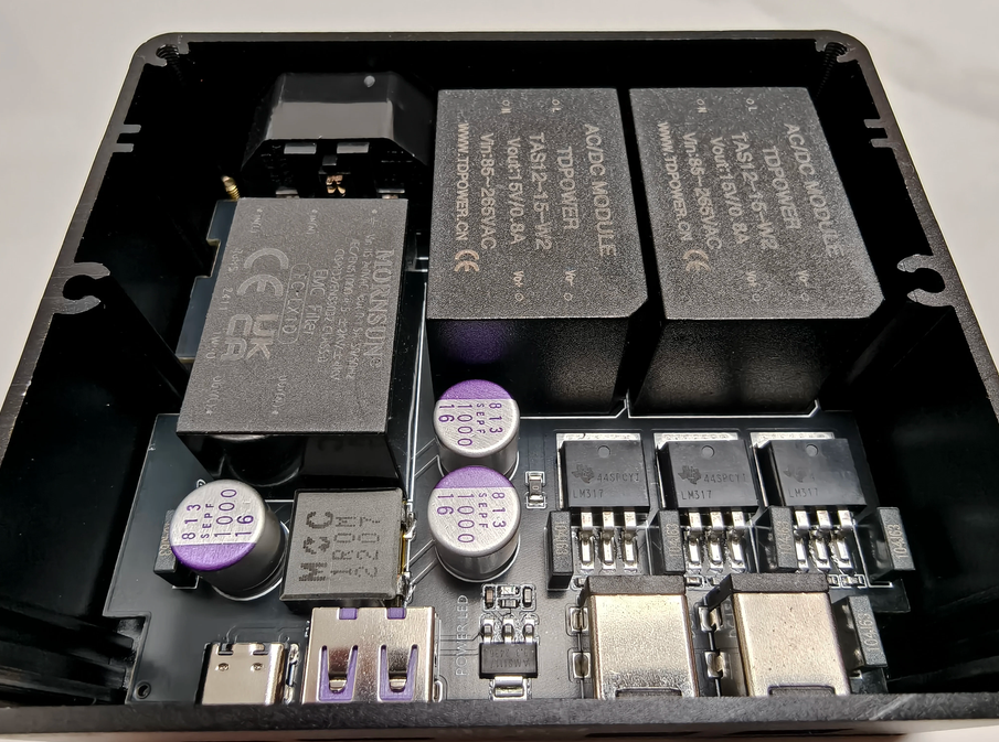 Linear isolated power supply 24W, supporting simultaneous output of 12V and type C USB 5V  input 110v~220v