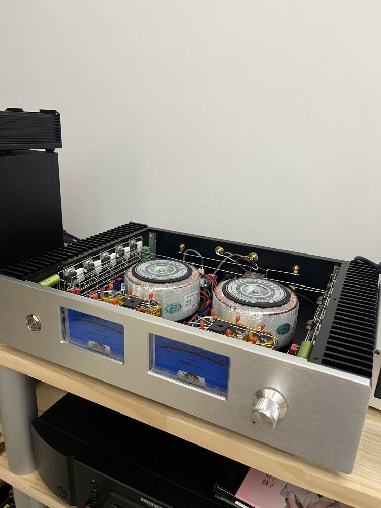 Handmade TDA7293 Five Parallel HIFi Stereo 200W+200W Amplifier with protection circuit