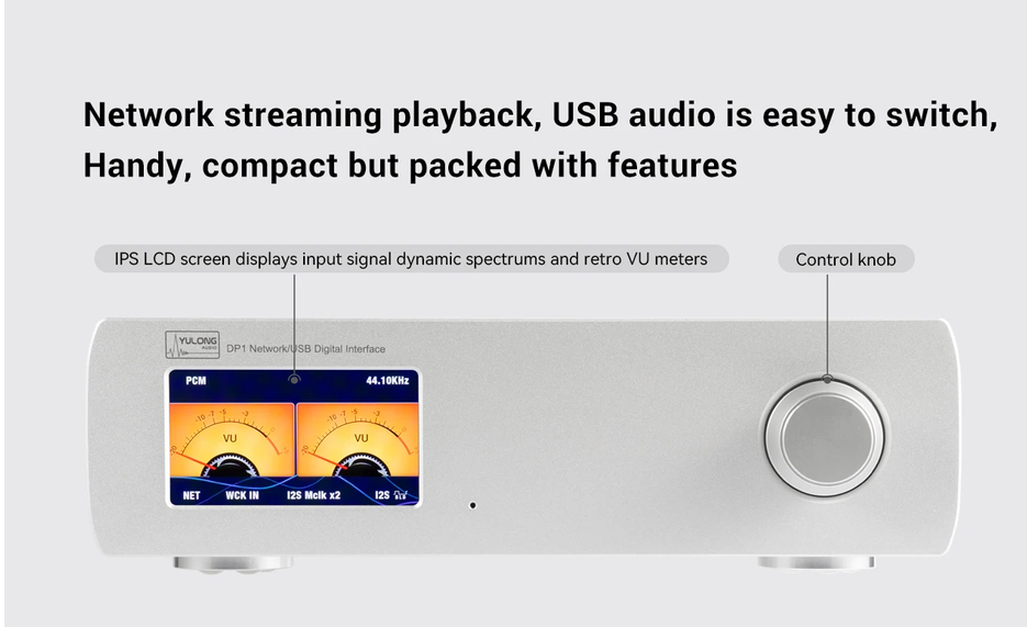 YULONG DP1 Network streaming machine USB digital interface HD music DSD1024 digital signal processing