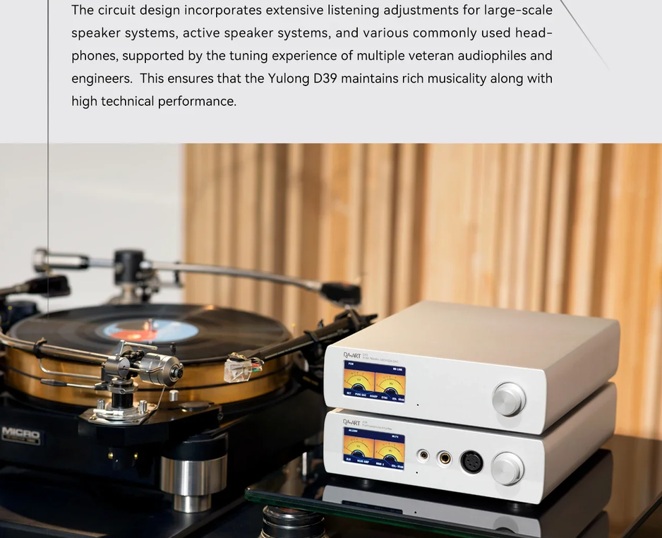 DAART YULONG D39 Streaming Decoder DAC ESS9039PRO chip DSD1024 PCM768kHz Local Sync I2S Streaming AES Network USB Easy Switching