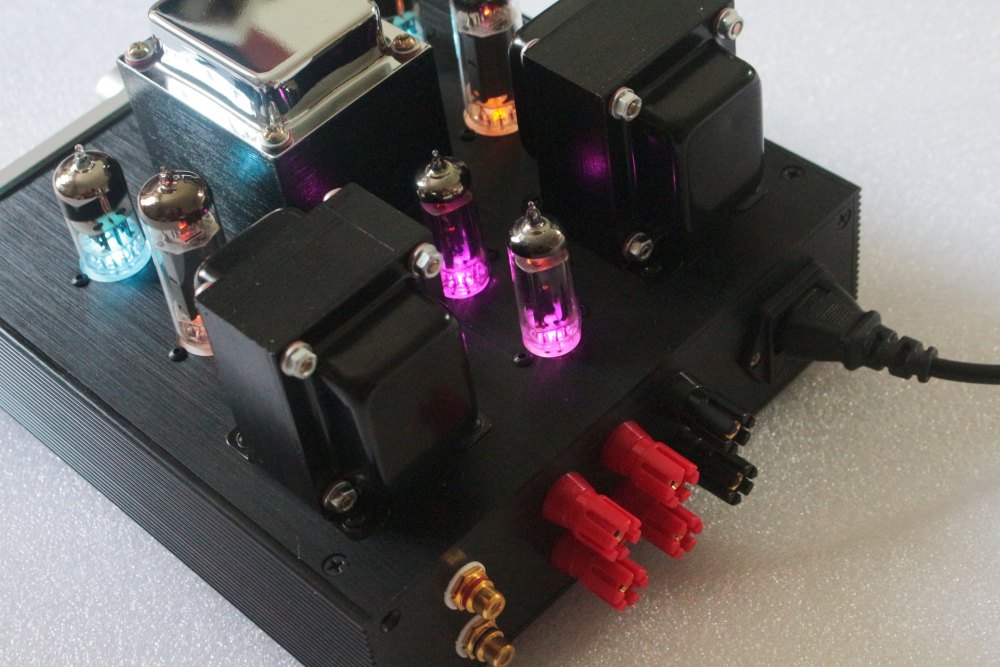 6P14+6N3 HIFI DIY single-ended 4.5W*2 stereo tube amplifier with VU meter