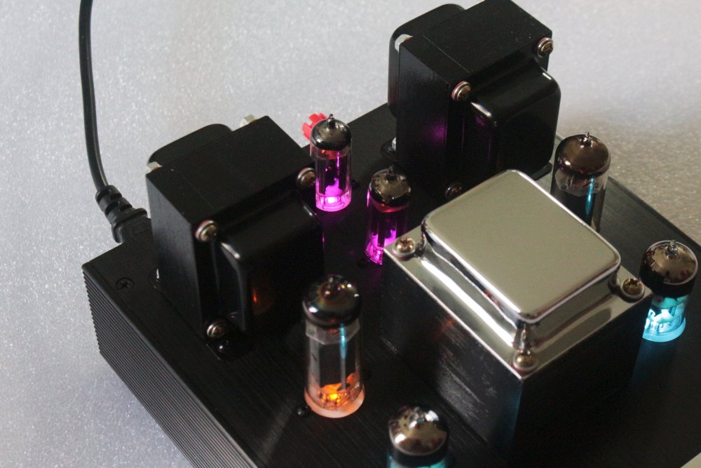 6P14+6N3 HIFI DIY single-ended 4.5W*2 stereo tube amplifier with VU meter