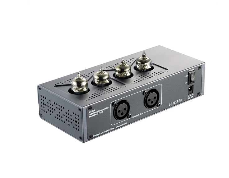 Xduoo MT-604 Tube+Transistor Hybrid Headphone Amplifier Pre-Amplifier with Four 6J1 Balanced Tubes Independent L&R Volume Control AC110-240V