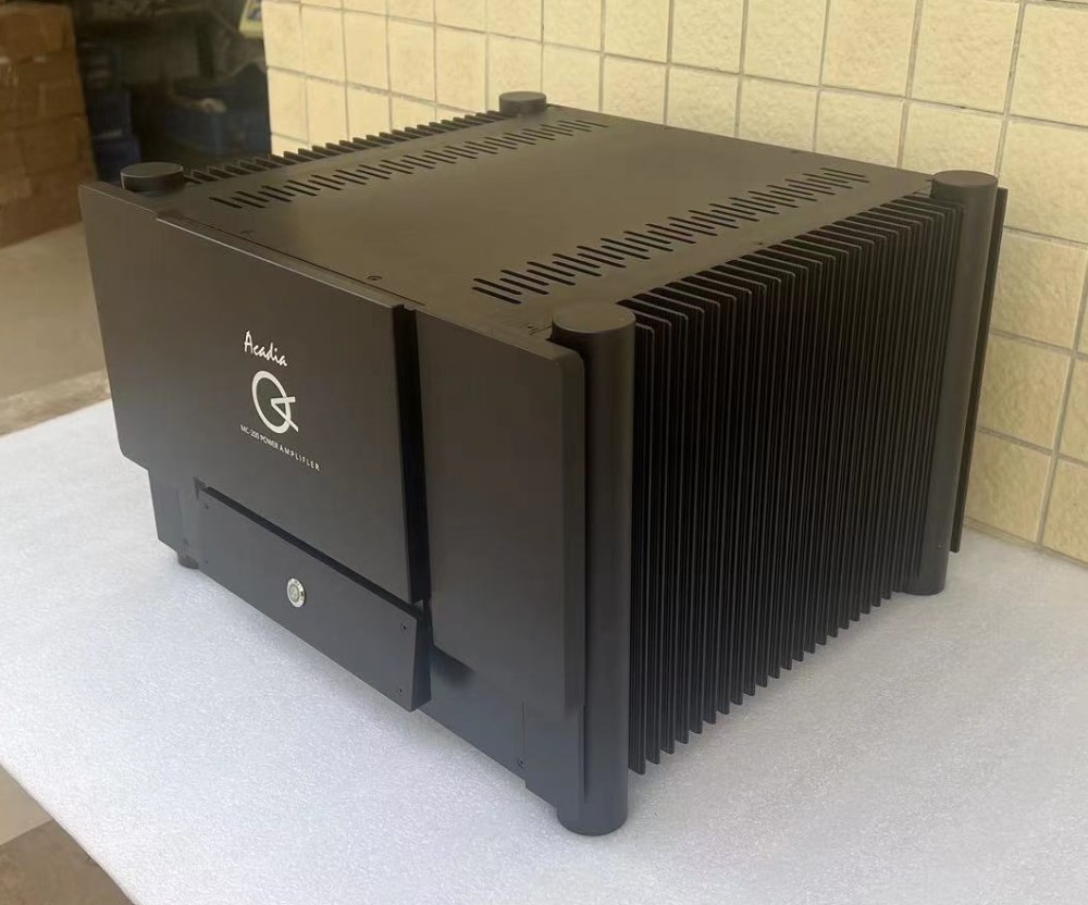 Black HIFI DIY full aluminum class A power amplifier chassis Amp case 450*300*426mm