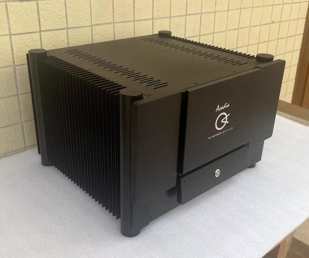 Black HIFI DIY full aluminum class A power amplifier chassis Amp case 450*300*426mm