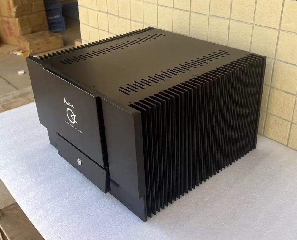 Black HIFI DIY full aluminum class A power amplifier chassis Amp case 450*300*426mm