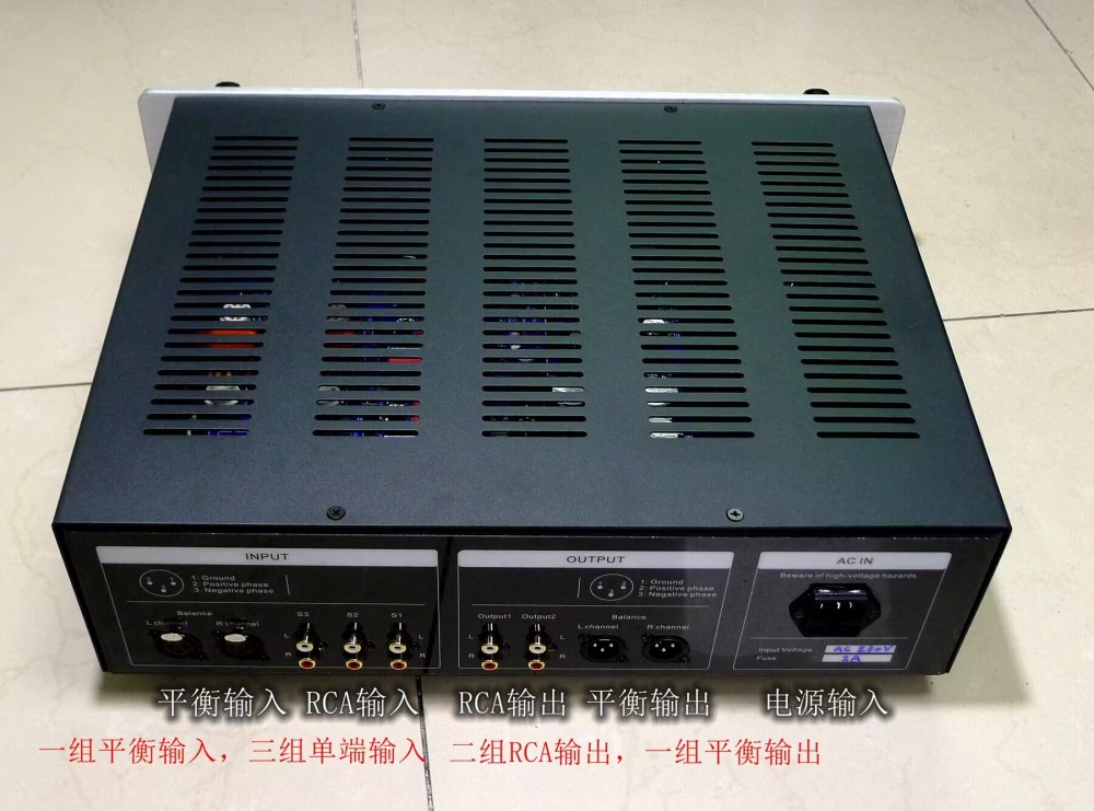 Refer to Audio Research SP-10 circuit finised HIFI DIY stereo tube preamplifier with XLR input output
